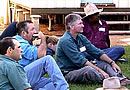 Greg, Randall, Norm and Chis listen intently